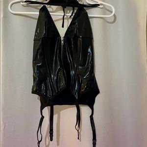 Very Sexy Teddy/Thong Set w/Attached Garters sz SM